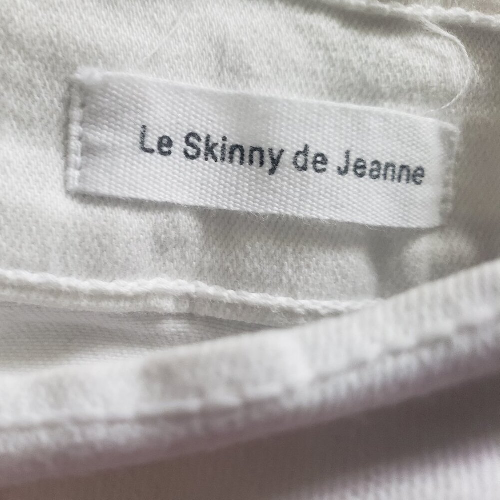 FRAME WHITE SKINNY JEANS SIZE 25 - Picture 6 of 8